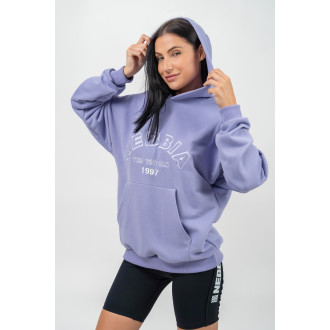 NEBBIA - Oversize mikina s kapucí GYM RAT 256 (light purple)