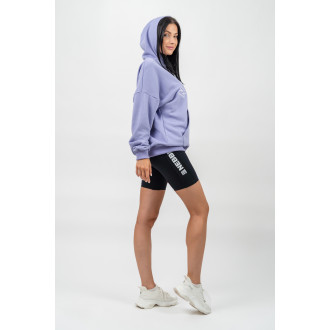 NEBBIA - Oversize mikina s kapucí GYM RAT 256 (light purple)