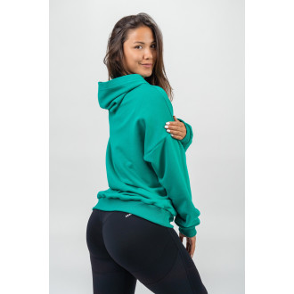 NEBBIA - Oversize mikina s kapucí GYM RAT 256 (green)