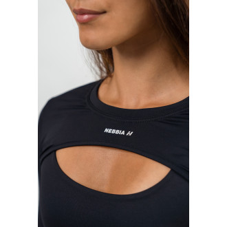 NEBBIA - Fitness bolero s dlouhým rukávem TRUE HERO 257 (black)