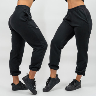 NEBBIA - Sportovní volné tepláky GYM TIME 281 (black)