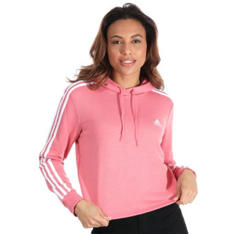 ADIDAS - Výprodej cropped mikina 3-Stripes (Hazy Rose) GM5585