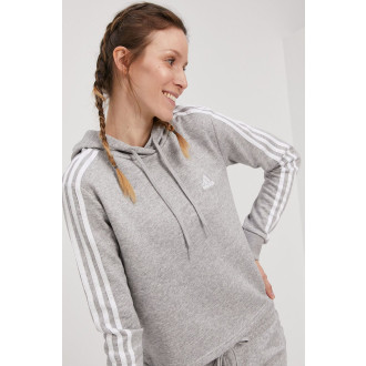 ADIDAS - Cropped mikina 3-Stripes (šedá) GM5592