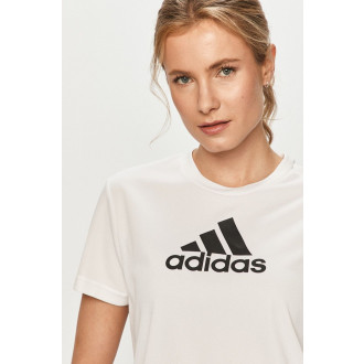 ADIDAS - Výprodej crop top BIG LOGO (bílá) GM7196