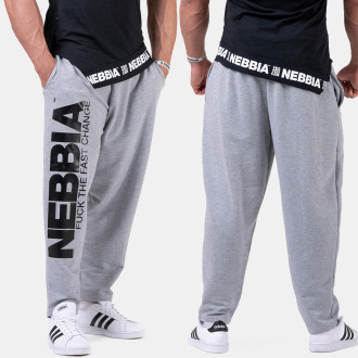 NEBBIA - Tepláky bodybuilding 186 (grey)