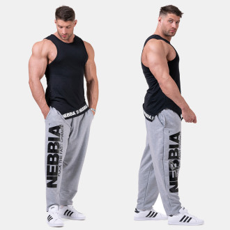 NEBBIA - Tepláky bodybuilding 198 (grey)