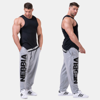 NEBBIA - Tepláky bodybuilding 186 (grey)