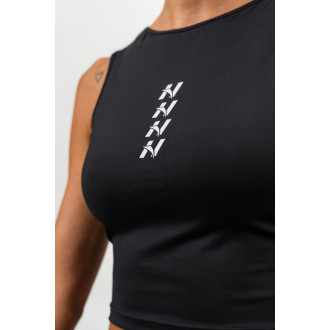 NEBBIA - Crop top tílko CONFIDENCE 476 (black)