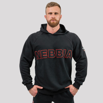 NEBBIA - Pánská mikina s kapucí LEGACY 704 (black)