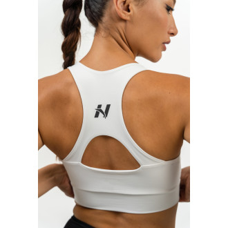 NEBBIA - Sportovní racer back podprsenka AGILE 471 (white)