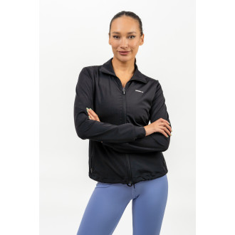 NEBBIA - Mikina na zip s odleskem SLEEK 481 (black)