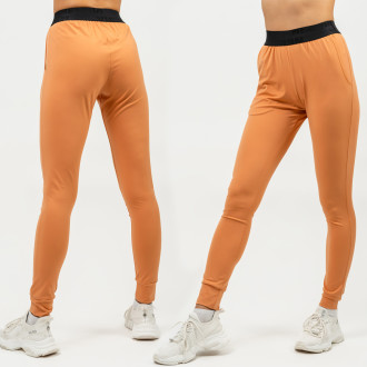 NEBBIA - Slim fit tepláky s kapsami GYM SPIRIT 466 (orange)