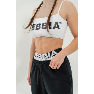 NEBBIA - Bandeau podprsenka BACK CHECK 612 (white)