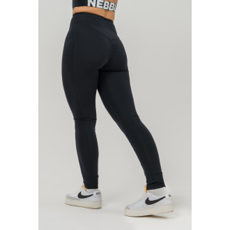 NEBBIA - Fitness legíny s vysokým pasem GLUTE CHECK 613 (black)