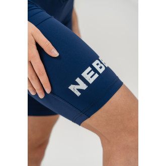 NEBBIA - Leginové šortky s vysokým pasem SNATCHED 614 (dark blue)