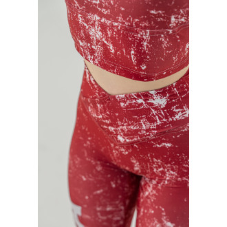 NEBBIA - Legíny na cvičení ROUGH GIRL 616 (red)