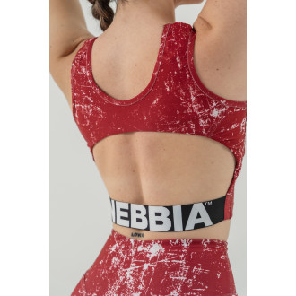 NEBBIA - Crop top tílko ROUGH GIRL 617 (red)