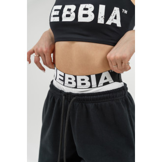 NEBBIA - Sportovní tepláky MUSCLE MOMMY 623 (black)