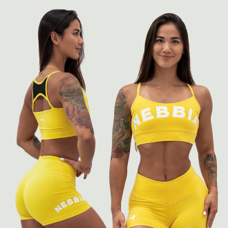 NEBBIA - Sportvoní podprsenka GYM HERO 579 (yellow)