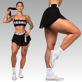 NEBBIA - Fitness sukně 2V1 NEBBIA CLUB 679 (black)