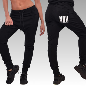 NDN - Tepláky se sníženým sedem dámské Do It Now X028 (černá)