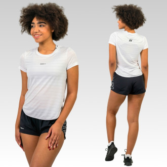 NEBBIA - Dámské tričko na cvičení 438 (white)