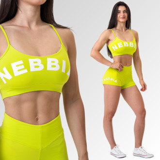 NEBBIA - Sportovní podprsenka GYM HERO 579 (lime)
