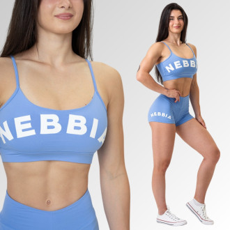 NEBBIA - Sportovní podprsenka GYM HERO 579 (light blue)