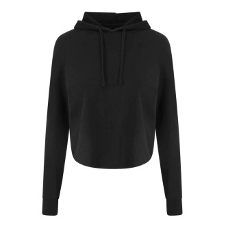 JUST COOL - Dámská crop mikina s kapucí JC054 (black)