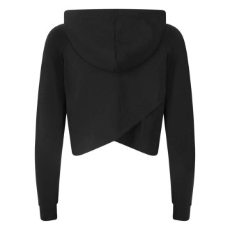 JUST COOL - Dámská crop mikina s kapucí JC054 (black)