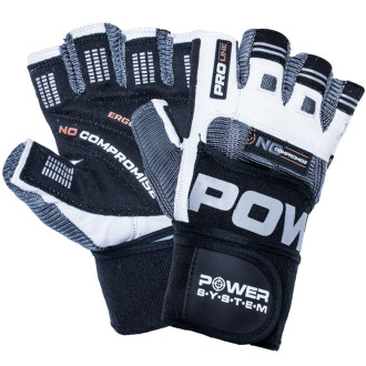 Power System - Fitness rukavice No Compromise PS-2700 white-grey
