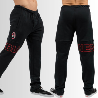 NEBBIA - Pánské tepláky s logem Mr.Olympia 705 (black)