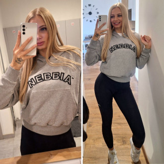 NEBBIA -  Mikina dámska Iconic HERO 581 (light grey)