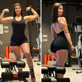 NEBBIA - Sportovní overal krátký GYM RAT 287 (black)