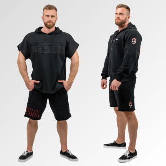 NEBBIA - Pánské šortky s logem Mr.Olympia 713 (black)