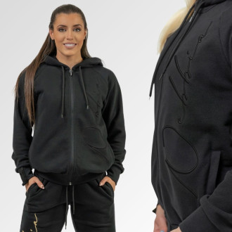 NEBBIA - Dámská sportovní mikina na zip 845 (black)