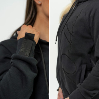 NEBBIA - Dámská sportovní mikina na zip 845 (black)