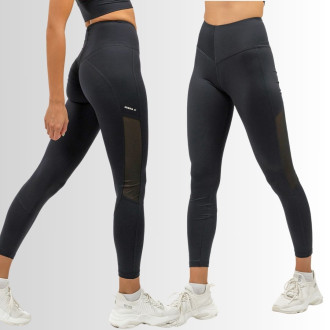 NEBBIA - Sportovní legíny s boční síťkou 480 (black)