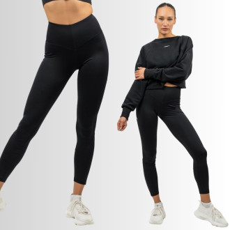 NEBBIA - Sportovní legíny s boční síťkou 480 (black)