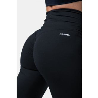NEBBIA - Sportovní legíny s vysokým pasem 570 (black)