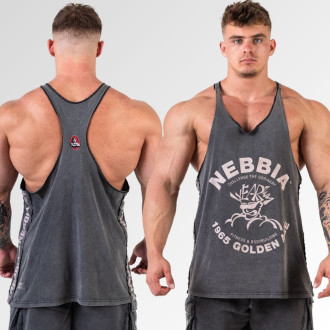 NEBBIA - Pánské tílko na cvičení 791 (black)