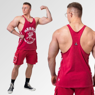 NEBBIA - Pánske fitness tílko 791 (red)