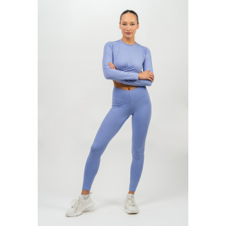 NEBBIA - Crop top s dlouhým rukávem ELEVATED 468 (light purple)