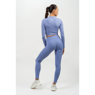 NEBBIA - Crop top s dlouhým rukávem ELEVATED 468 (light purple)