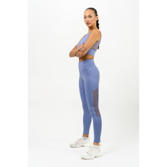 NEBBIA - Sportovní legíny s boční síťkou 480 (light purple)