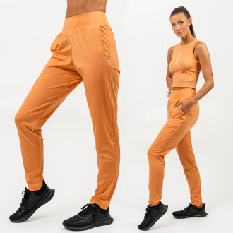 NEBBIA - Slim fit legíny s kapsami SLEEK 482 (orange)