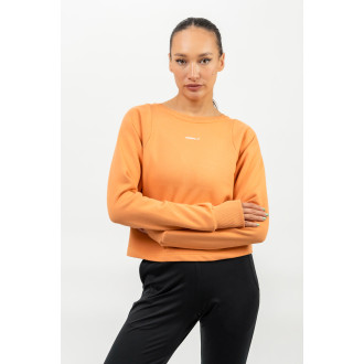 NEBBIA - Crop mikina GYM SPIRIT 483 (orange)