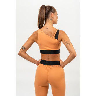 NEBBIA - Asymetrická sportovní podprsenka ELITE 469 (orange)