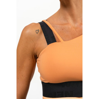 NEBBIA - Asymetrická sportovní podprsenka ELITE 469 (orange)