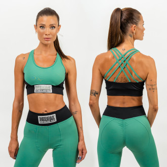 NEBBIA - Vyztužená sportovní podprsenka SIGNATURE 472 (green)